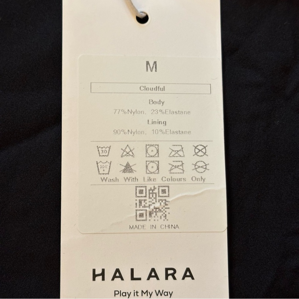NEW Halara Cloudful Crisscross Ballet Barre Dance Black Activewear Mini Dress - Picture 10 of 10
